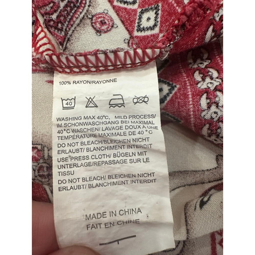 FINEJO Red and White Elephant Print Mini Dress XL - Picture 6 of 9